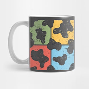 Cow Pattern Pop Art Design - Retro Animal Print Mug